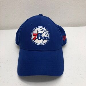 Philadelphia 76ers Hat Cap Strap Back Mens Blue Basketball New Era 9Forty Logo